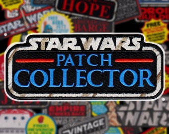 Kenner Star Wars Vintage Style Patch Collector 5" embroidered iron on patch