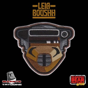 Star Wars "Buckets" Series Princess Leia Boushh helmet embroidered iron-on patch