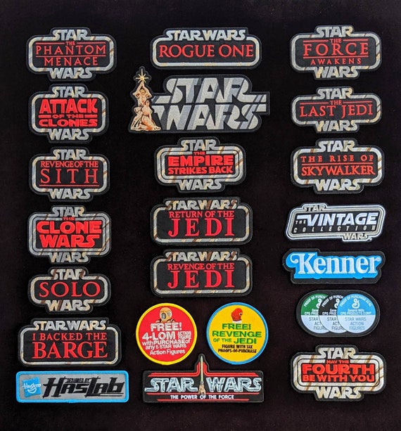 20 x Star entoure-KENNER Logo Vintage Star Wars 1" 