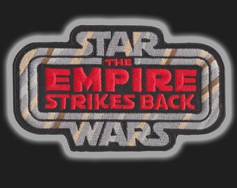 Star Wars "The EMPIRE STRIKES BACK" Vintage style Kenner toy logo embroidered iron-on patch