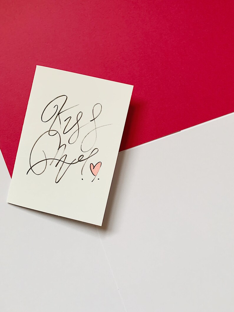Valentines Day Card Romantic Valentines Card Card for Her
