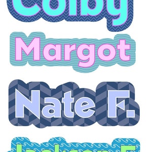 Personalized Name Tag Stickers - Daycare labels - Waterproof Labels - Babby Bottle Labels - School Supply Name Stickers - Custom Name Labels