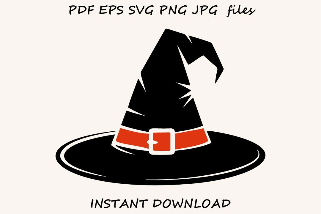 Witch Hat SVG – Halloween Clipart, Cricut Cut File (digital Download ...