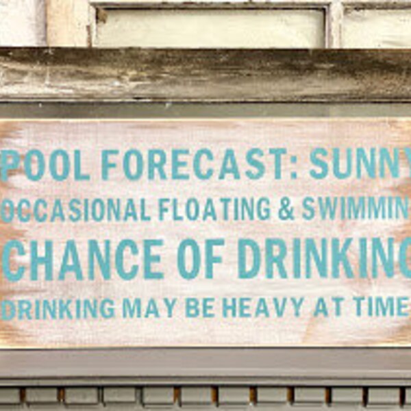 Funny Pool Signs - Etsy