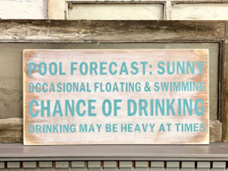 Pool Signs Pool Decor Outdoor Pool Signs Funny Pool Etsy Canada