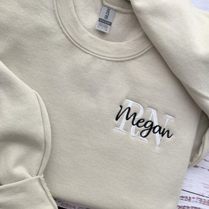 Nurse Sweatshirt-Custom Embroidered Sweatshirt-RN Sweatshirt-Nursing Student-Nurse Gift-Nursing Sweatshirt-Nurse Graduation Gift-NICU Nurse