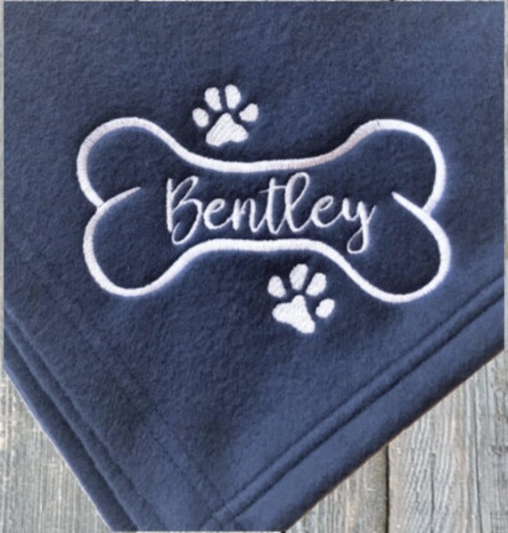 etsy personalized dog blankets