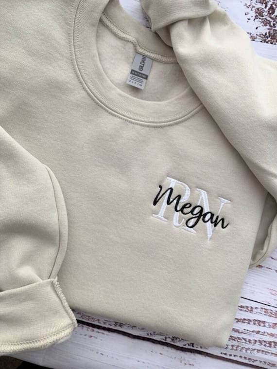 Nurse Sweatshirt custom Embroidered Sweatshirt rn Sweatshirt nursing Student nurse Gift nursing Sweatshirt nurse Graduation Gift nicu Nurse Etsy