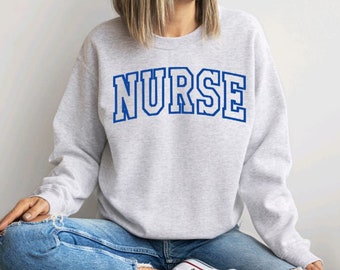 Nurse Sweatshirt-Custom Embroidered Sweatshirt-RN Sweatshirt-Nursing Student-Nurse Gift-Nursing Sweatshirt-Nurse Graduation Gift-NICU Nurse