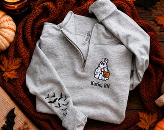 Limited Edition Creator Drop Exclusive - Premium Spooky Nurse Custom Personalized Fleece