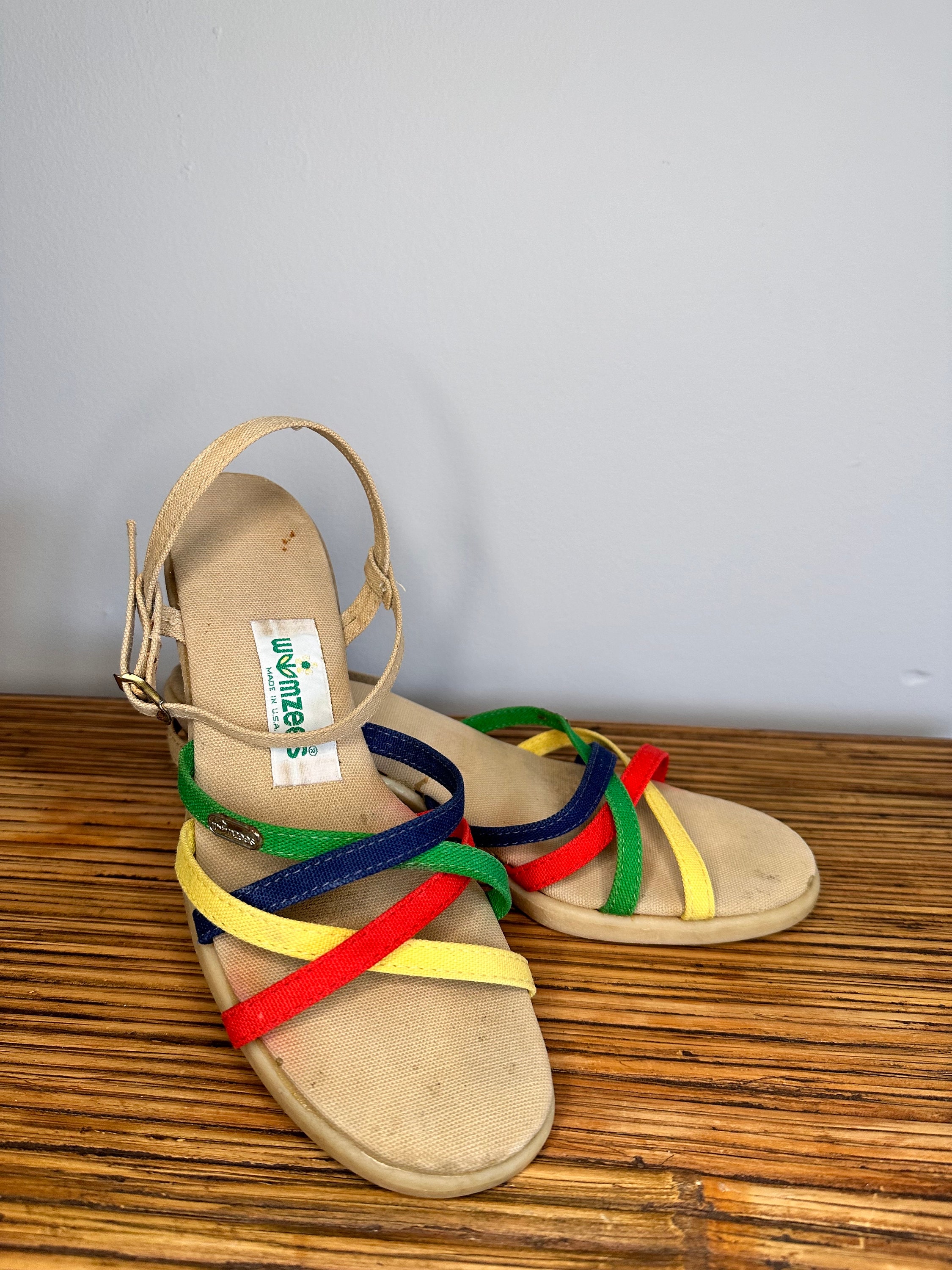 Rainbow Jelly Sandals for Women Etsy