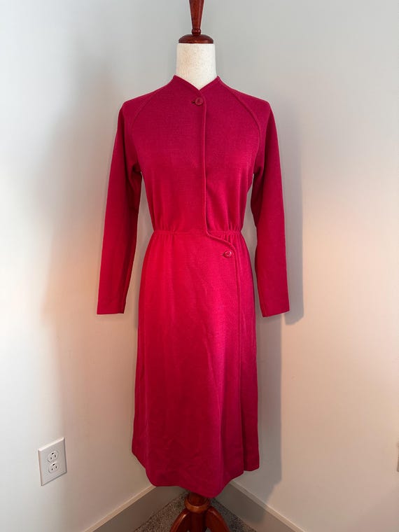 leslie fay dresses vintage Printed Button-Front Dress 25 Waist Vintage 1990s LESLIE FAY Floral