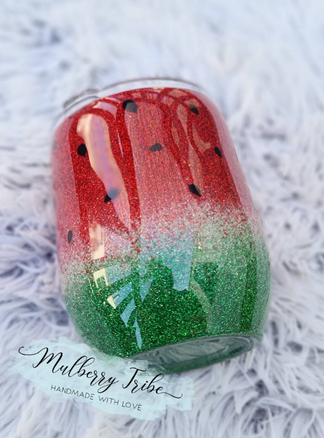 Watermelon tumbler with seeds Etsy