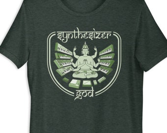 Synthesizer player and Electronic musician T-shirt for music producer