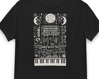 Synthesizer Mystic art musician t-shirt for synth lover