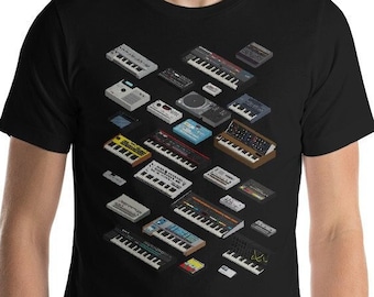 Camiseta amante del sintetizador para productor musical
