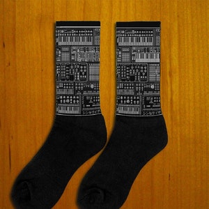 Electronic Music Producer Socks for Synth lover