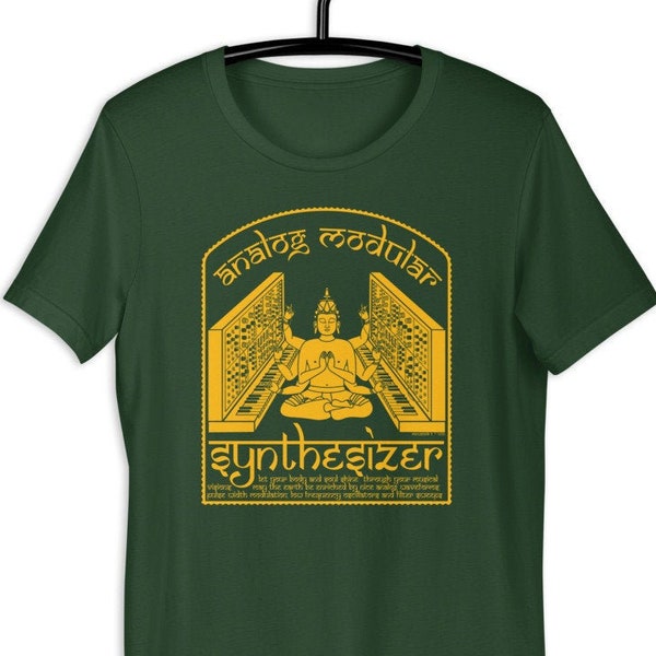 Analoge modulaire synthesizerspeler voor elektronisch muzikant T-shirt