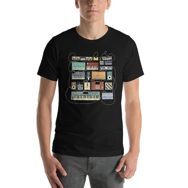 Synthesizer and Drum Machine Electronic Musician Dj T-Shirt