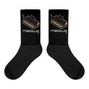 Lustige Synthesizer Katzensocken