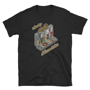 Cat on Analog Modular Synth Funny synthesizer T-Shirt