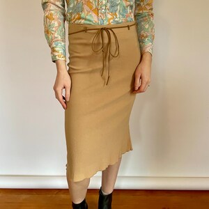 Belted Pencil Skirt Etsy