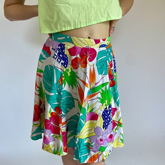 70s fruit salad skirt (small) - image 6
