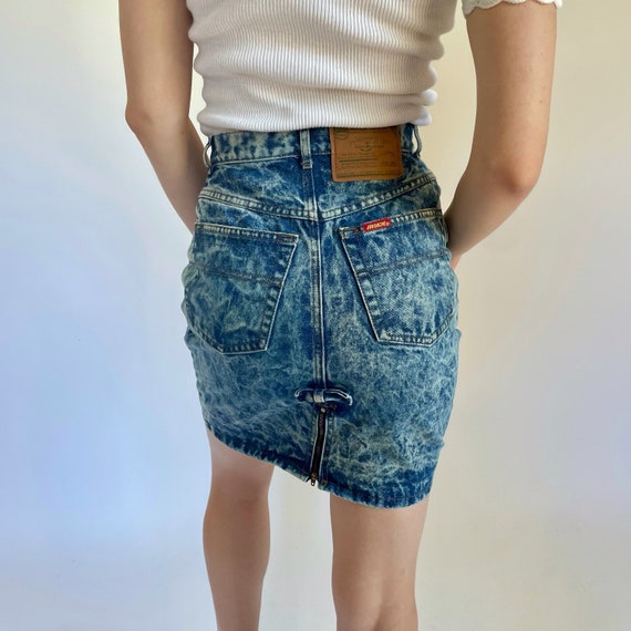 1980's jordache acid wash skirt (extra small) - image 1