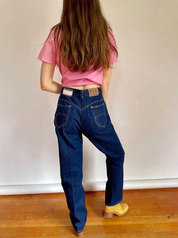 70s/80s dark wash deadstock Chic jeans (29"-30" wa