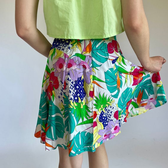 70s fruit salad skirt (small) - image 5