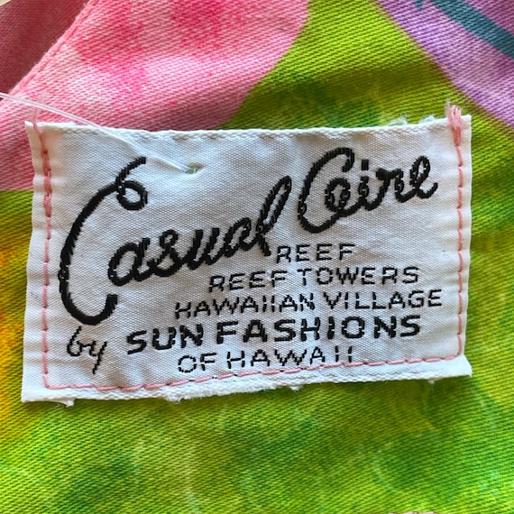 1960s sun fashions tropical maxi dress (size xs) - image 10
