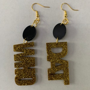 Saints WHO DAT earrings
