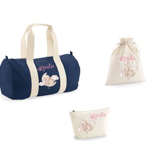 Personalized bag with your child's name, fantastic birth gift idea or birth bag, christening gift idea or first 1st birthday gift