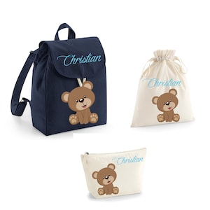 Ensemble de chambre d'enfant en coton bio personnalisable avec nom