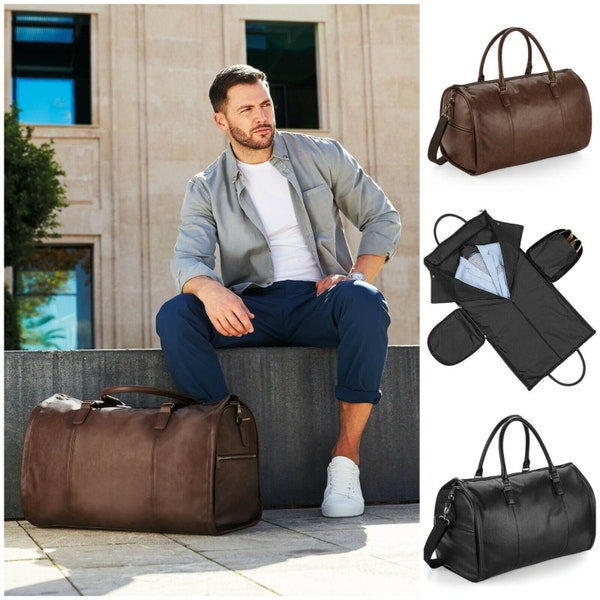 sac de voyage avec fermeture éclair extra longue pour vêtements et chaussures, grand, confortable et beau, disponible en 2 couleurs, cadeau parfait !