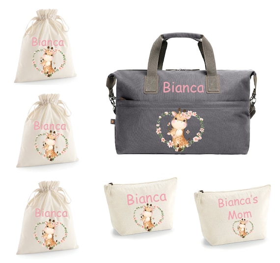 Borsone personalizzato con il nome del tuo Bambino fantastica idea regalo  nascita o borsa parto, idea regalo battesimo o primo 1 compleanno -   Italia