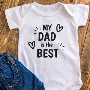 newborn newborn leotard Father&#39;s Day gift idea customizable with name I love you Daddy
