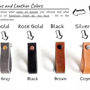 Leather drawer pulls, cabinet furniture hardware natural leather pulls,dresser handles, leather door handle, cupboard pulls image 2