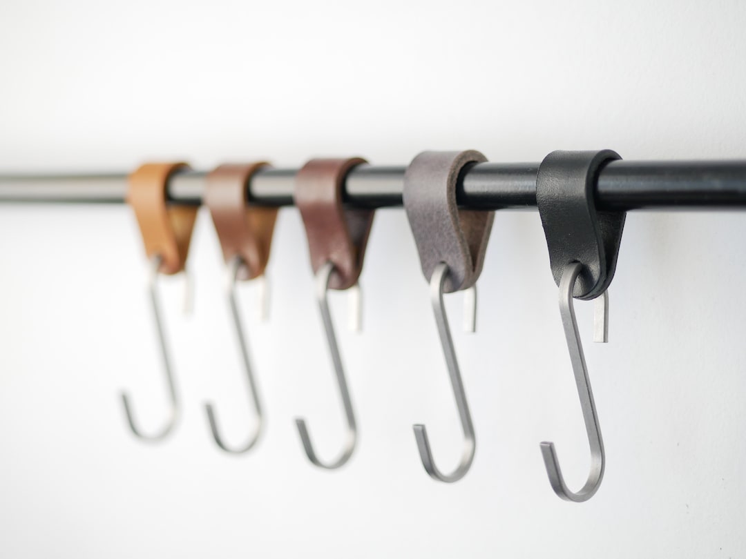 Hook Cloth Rack Leather Hooks for Clothes Rack,s Hooks for Hanging Wardrobe Rack, Coat ...