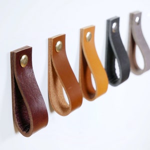 Cupboard pulls leather drawer pulls,cabinet hardware,natural leather pulls,dresser handles