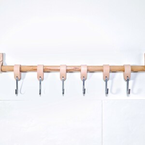 Bathroom wood towel rack and wall hooks racks, bathroom set as storage idea, towel rack hanging holder, wall organizer, home accessories