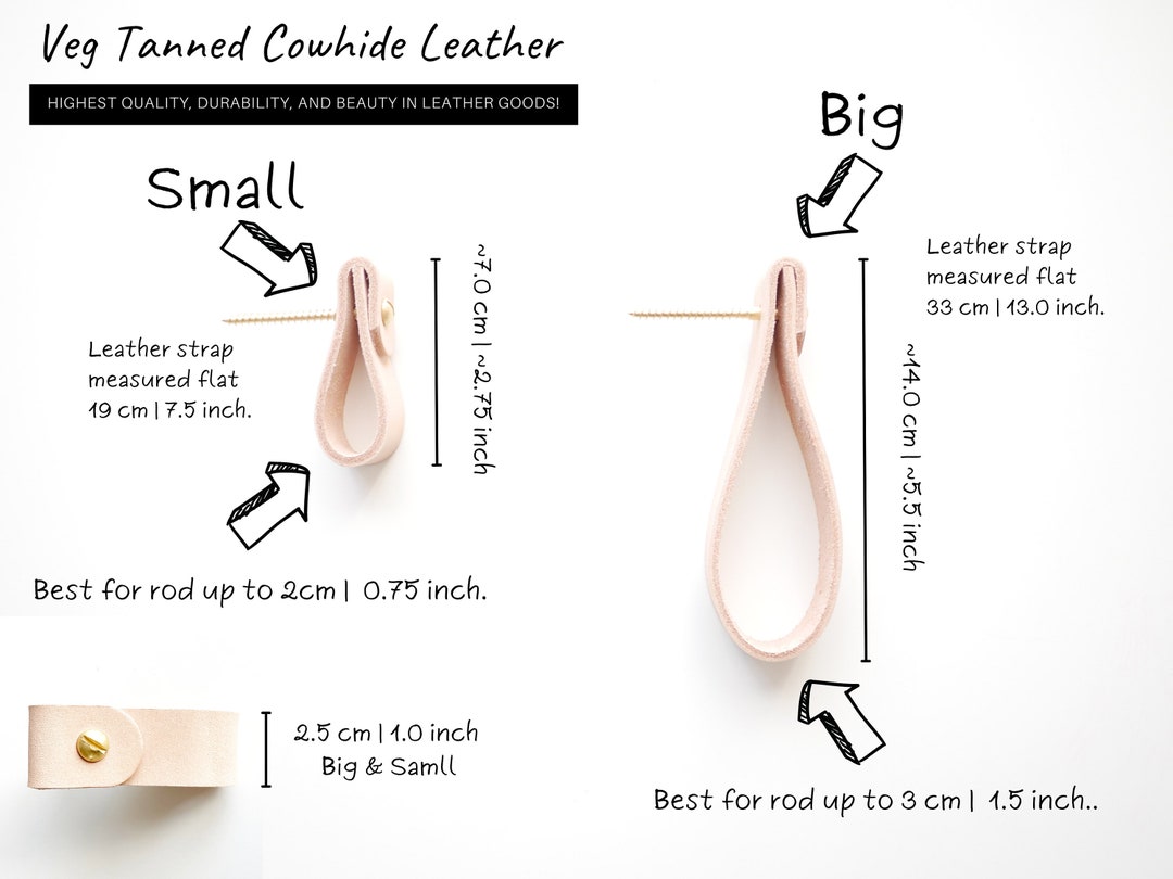 Leather Curtain Loop Garment Rack Curtains Rod Bracket as Etsy