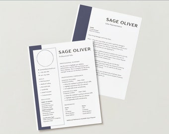 Blue Modern Resume & Cover Letter