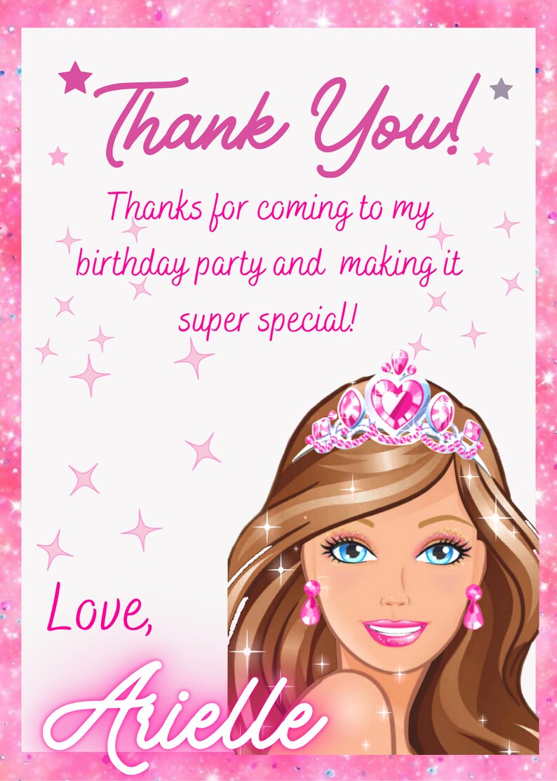 Editable Girls Birthday Invitation Heart Invitation Digital Etsy