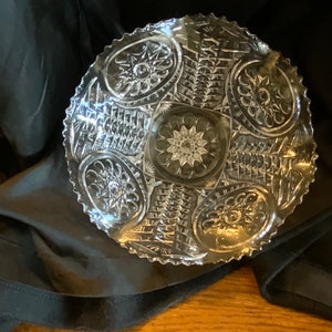 EAPG Pressed/Cut Glass Bowl
