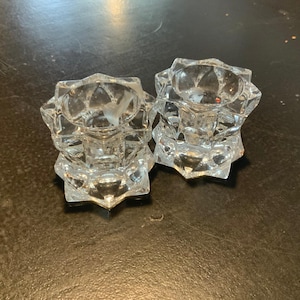 Vintage Mikasa Crystal Candle Holders