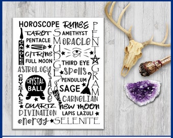 Witchy Word Art - Instant Download - Wiccan - Pagan - Witch