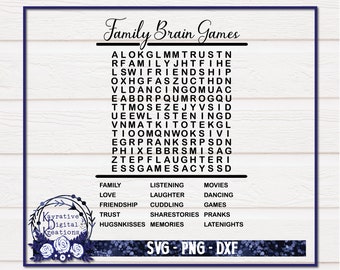 Download Family Word Search Etsy