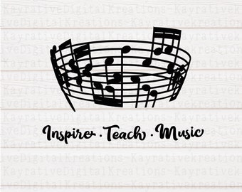 Download Music teacher svg | Etsy