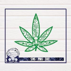 Weed SVG - Descarga instantánea - Marihuana SVG